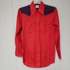Vintage Tem Tex western button down